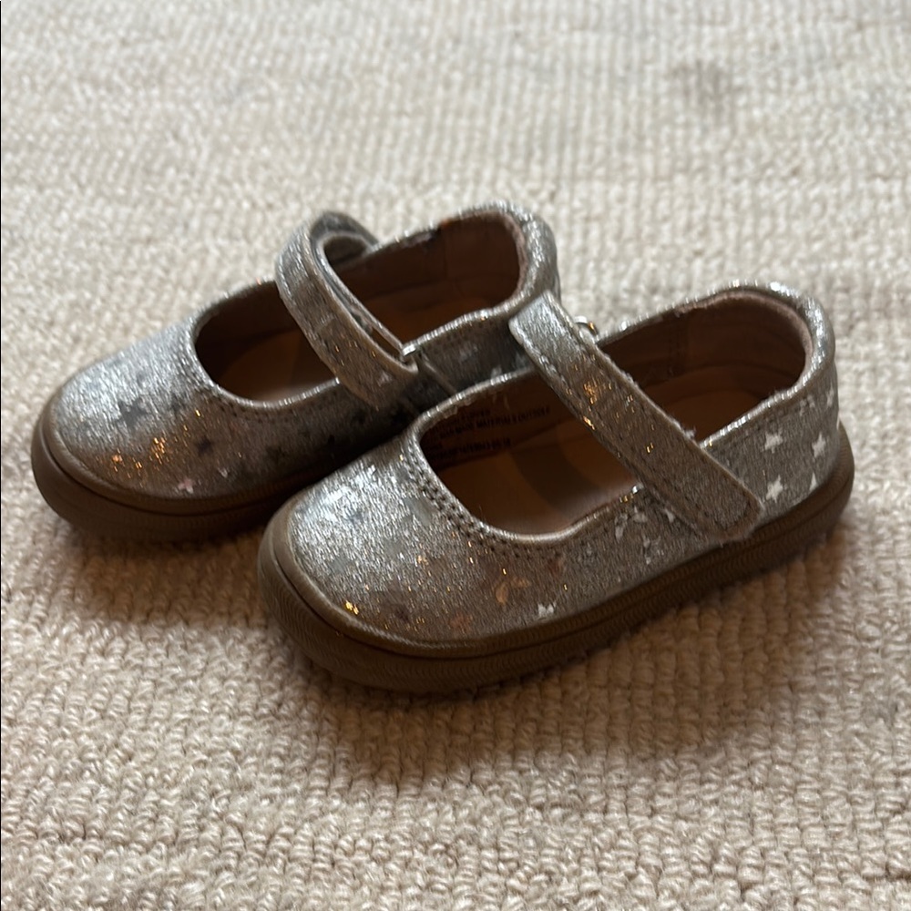 Cat & Jack Silver Dress Shoes